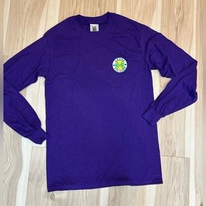 Vintage Cross Colours Circle Logo Longsleeve T-Shirt Purple Men’s Small